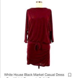 White House Black Market Dress - Burgundy, Size XL